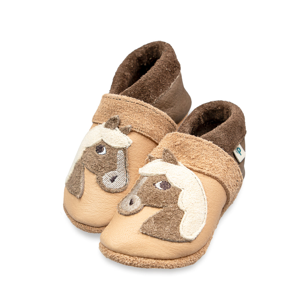Pantolinos Pony Barfußschuhe sahara/hippo für Mädchen