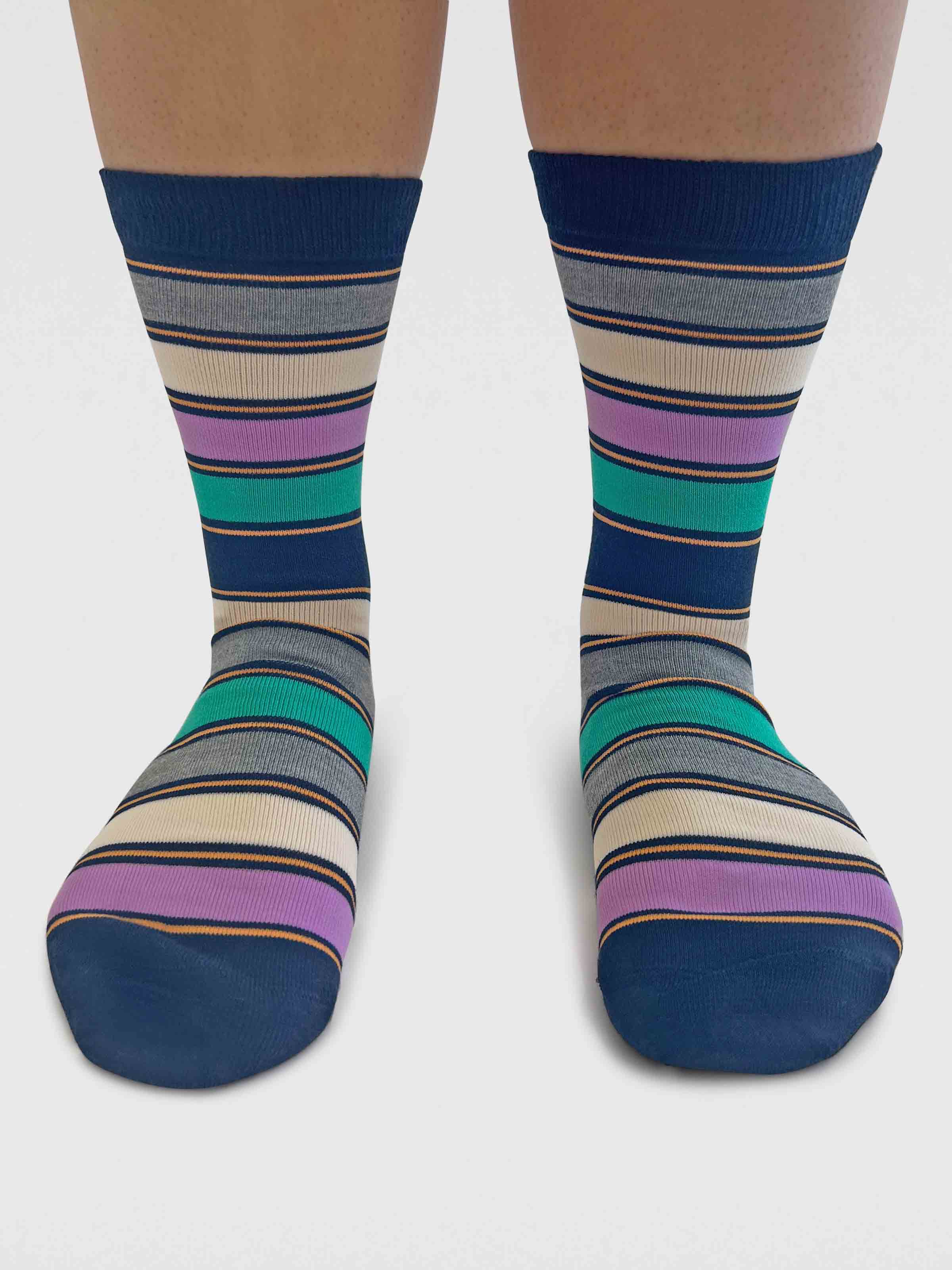 Marlowe Nature Cleo Stripe Bamboo Socken navy 37-41