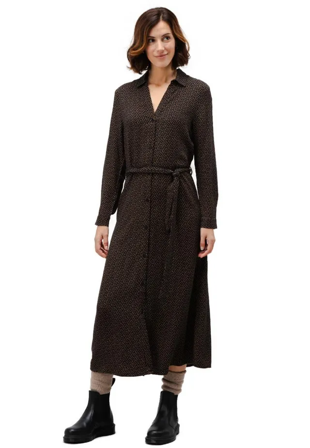 marlowe nature Mist V-Neck Dress Kleid black Gr. L Stäbchen