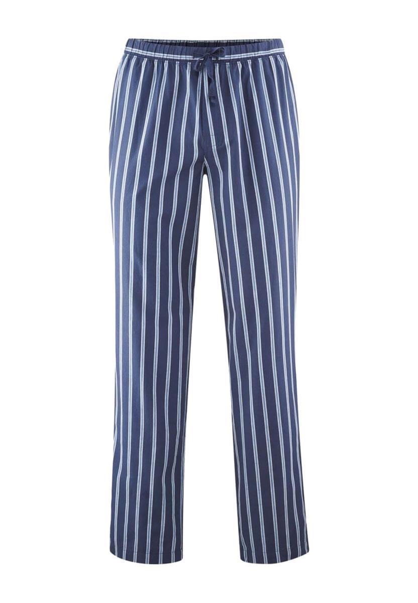 marlowe nature Wäsche Klemens Schlafhose navy azur Bio-Baumwolle