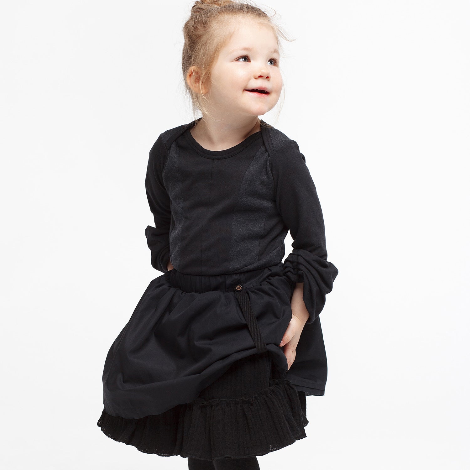 Infantium Victoria Corset Shirt Kinderhemd Schwarz 98 Baumwolle