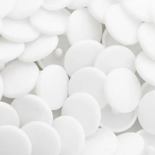 Kam Snaps B43 Pearly White Druckknöpfe 50 Sets extra lang