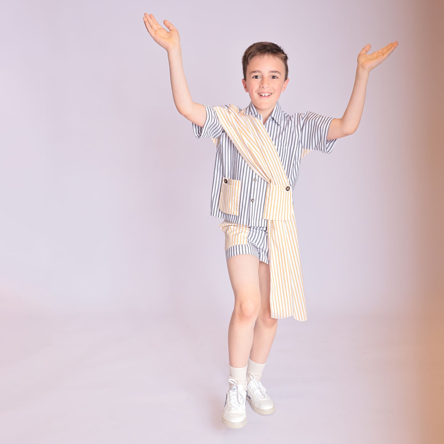 Infantium Victoria Hemd Kinder Streifen Bio-Poplin Zero-Waste