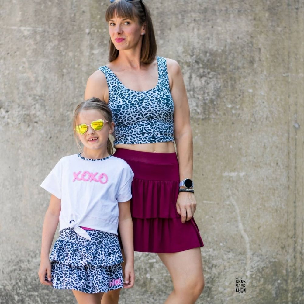 Moeve Design Skort sVolängli Partnerlook Schnittmuster Set