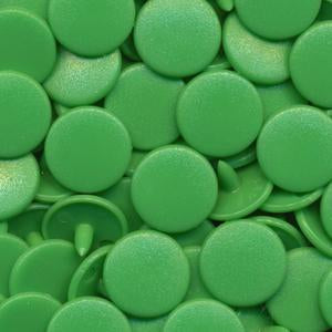 Kam Snaps Plastic Snaps B14 Druckknöpfe Hellgrün 50 Sets matt