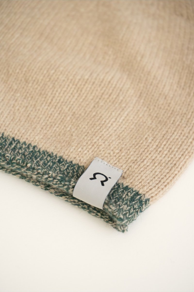 marlowe nature Cappello Vittorio Beanie mouliné-blue M