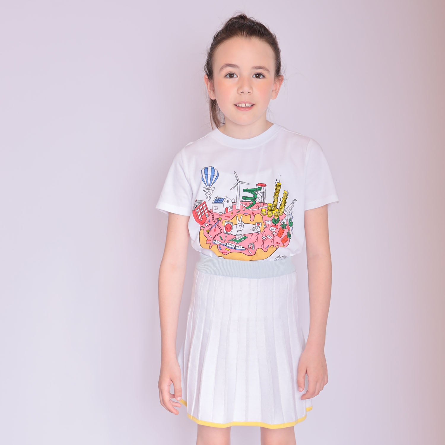 Infantium Victoria Tennis Skirt Rock Weiß 116 Bio-Baumwolle