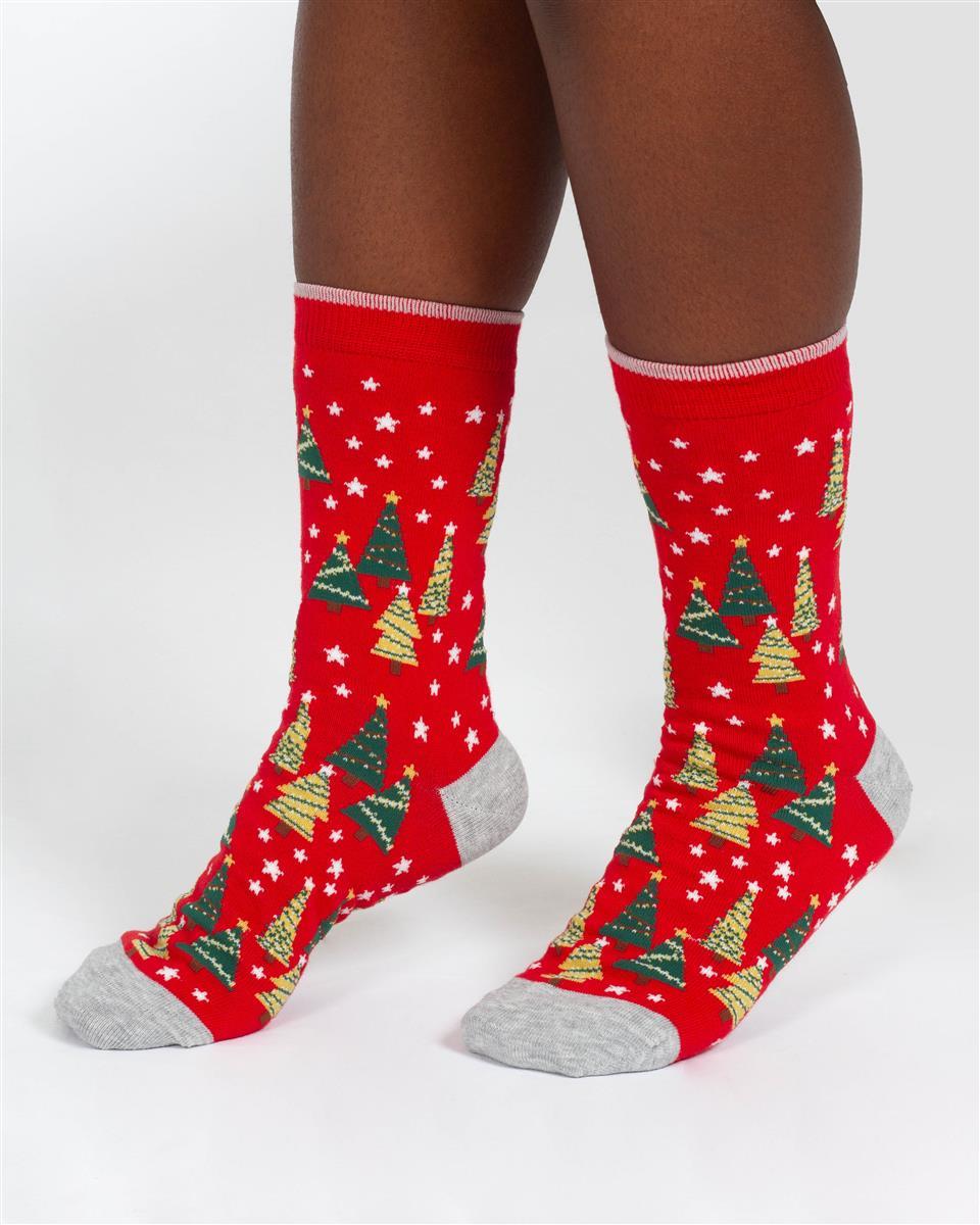 Thought Christmas Candy Cane Sockenbox 4 Paar Bambus