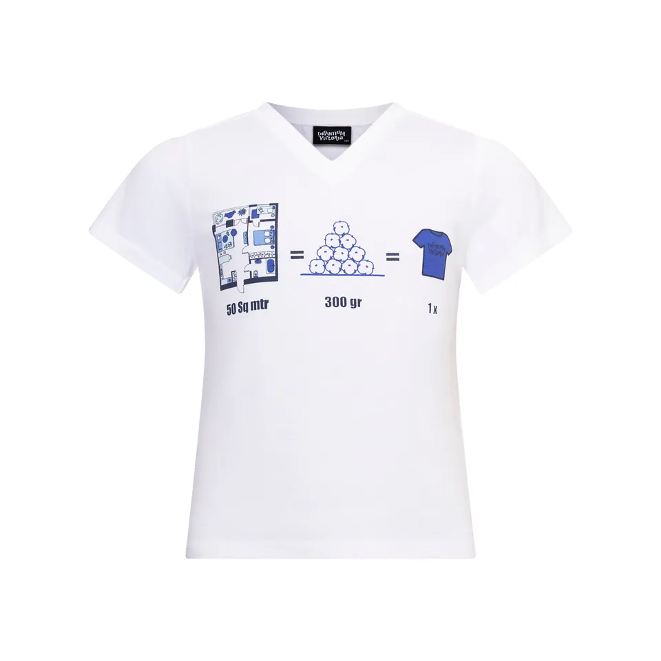 Infantium Victoria Infographics T-Shirt weiß Bio 92-152