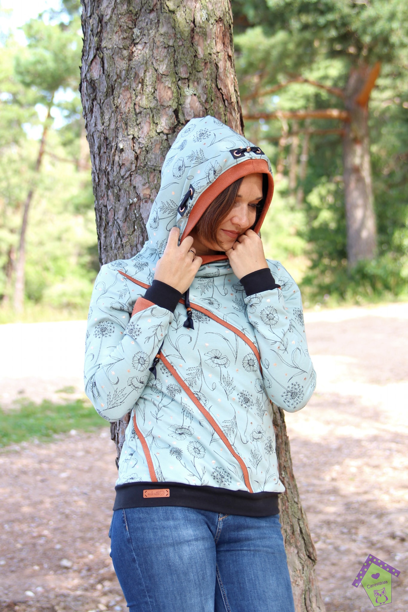 Schnittrebell Ebooks Hoodie Solea Gr.34-54 Schnittmuster Kapuze