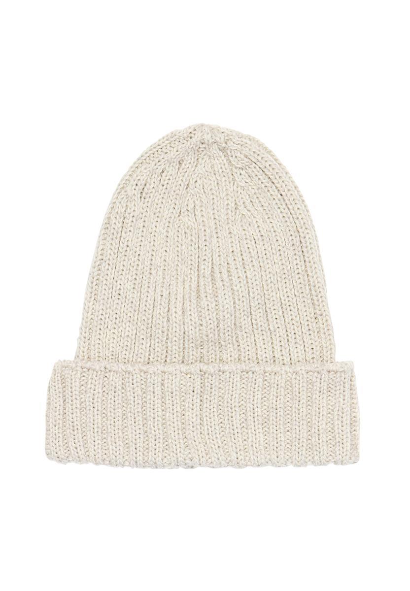 marlowe nature Ribbed Merino Hat Mütze navy Merinowolle