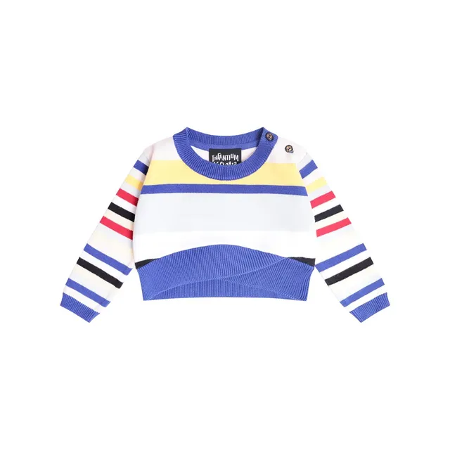 Infantium Victoria Baby Pullover Streifen Bio-Baumwolle 80