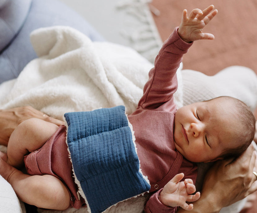Naturkind Wärmekissen Bio-Baumwolle Baby Puder