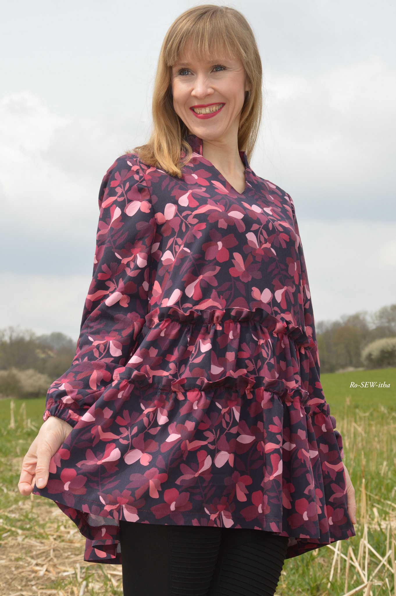 Schnittrebell Liva Boho Bluse Kleid Papierschnitt 34-54