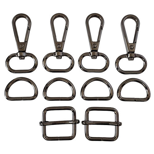 Kam Snaps Bag Hardware Taschenset Silber 3/4 Zoll 10-tlg