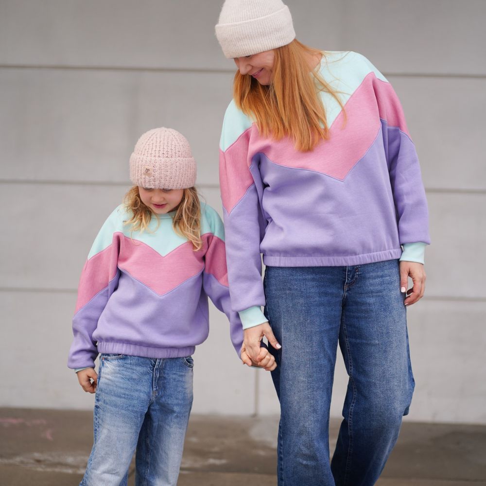 Moeve Design Neira Partnerlook Sweater Schnittmuster Damen+Kinder