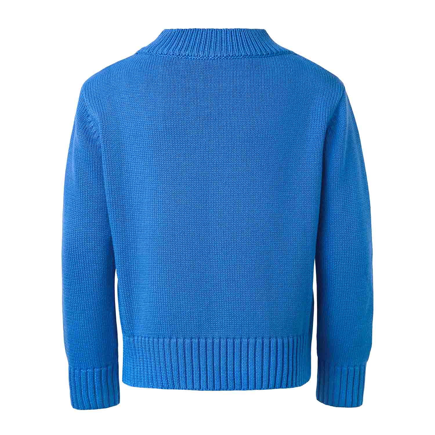 Infantium Victoria Orangutan Sweater Pullover blau 116 Bio-Baumwolle