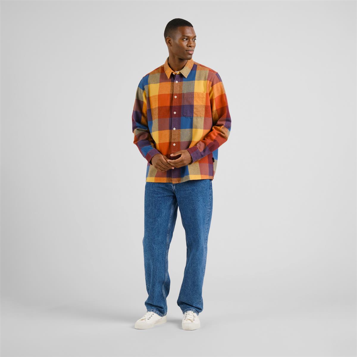 Dedicated Rute Flannel Herrenhemd multi color Karo
