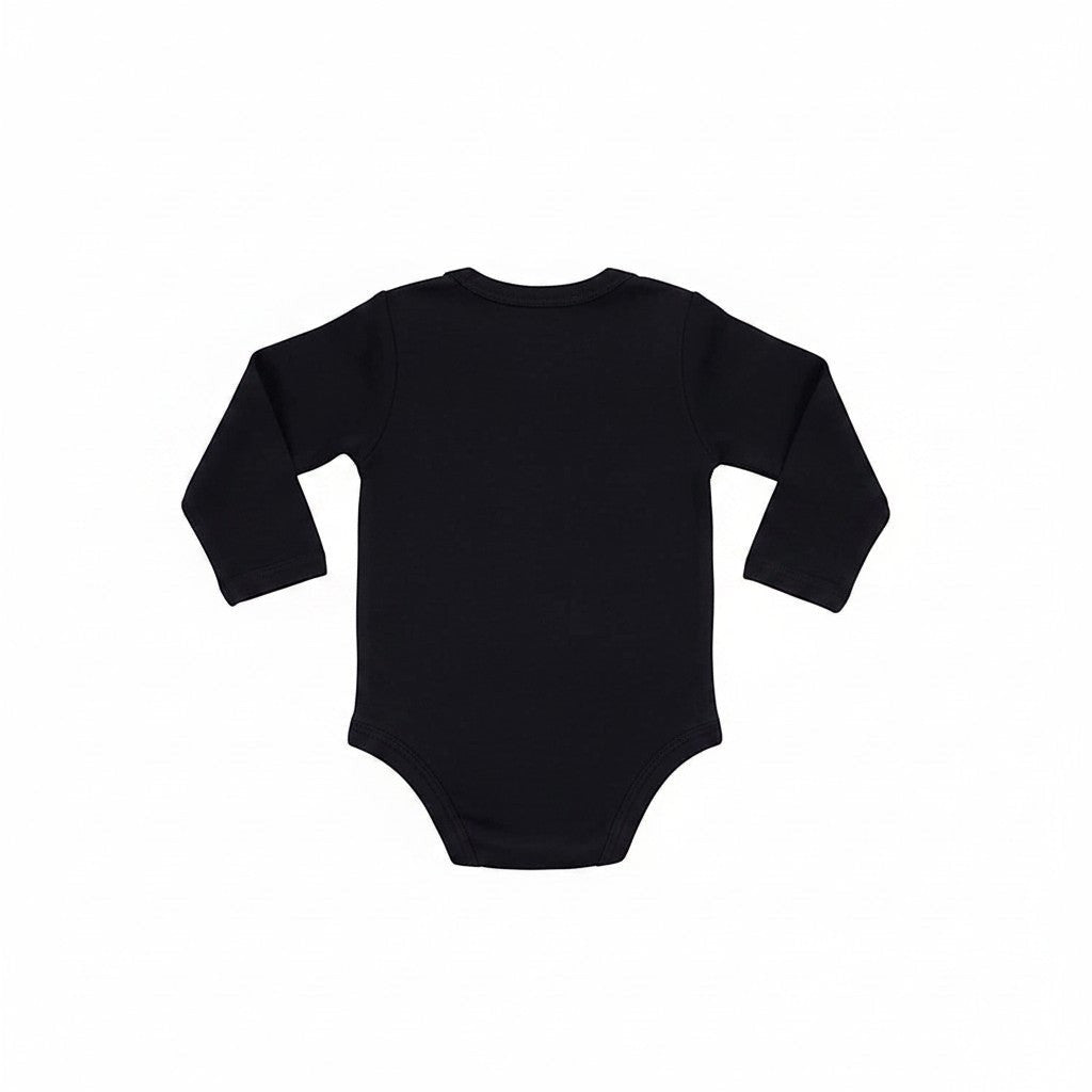 Infantium Victoria Babybody Schwarz 80 Samtdetail Baumwolle