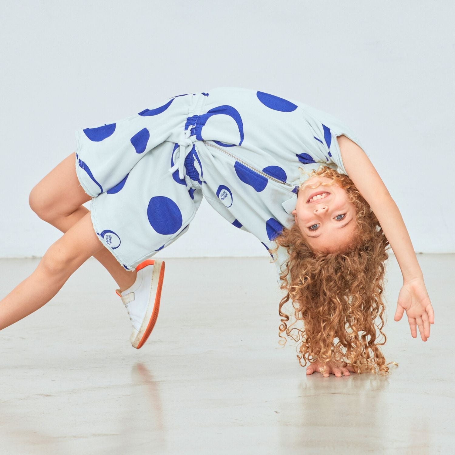 Infantium Victoria Jumpsuit Overall Blau Bio-Baumwolle GOTS