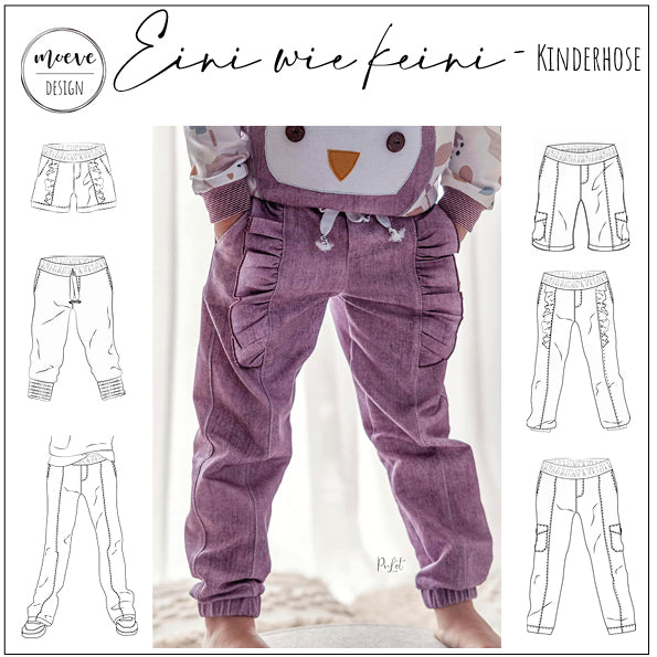 Moeve Design Eini wie keini Kinderhose 98-164 Schnittmuster