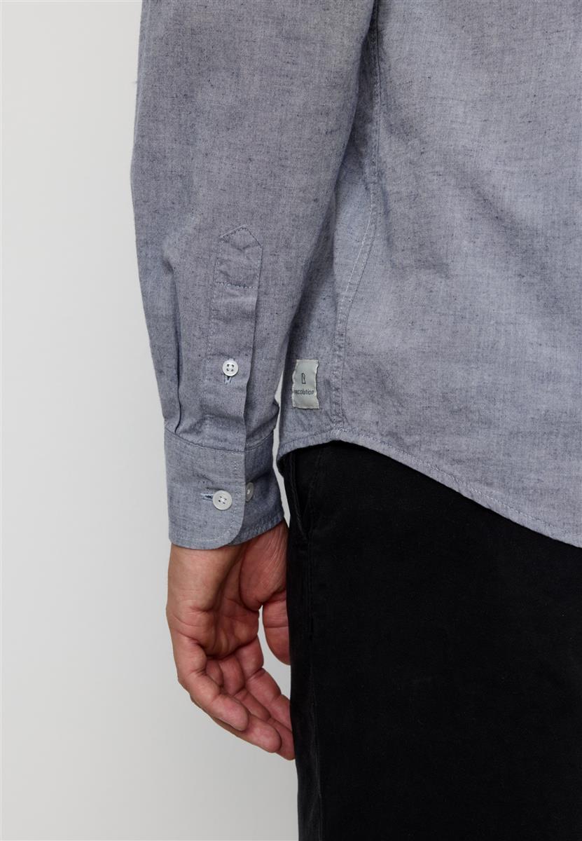 marlowe nature Shirt Corn Hemd blue Bio-Baumwolle