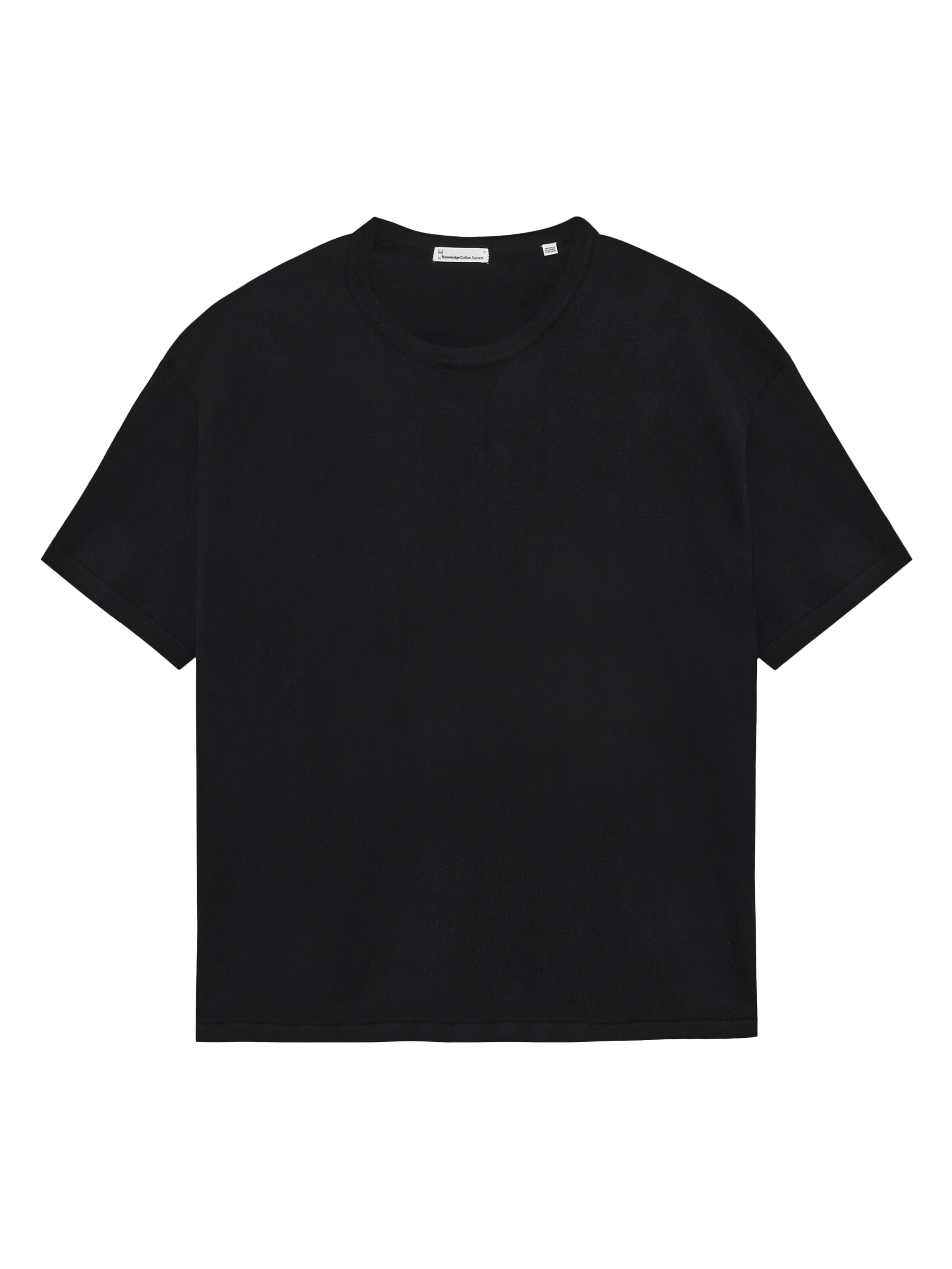 Marlowe Nature Cashmere Knitted T-Shirt Kaschmir black jet