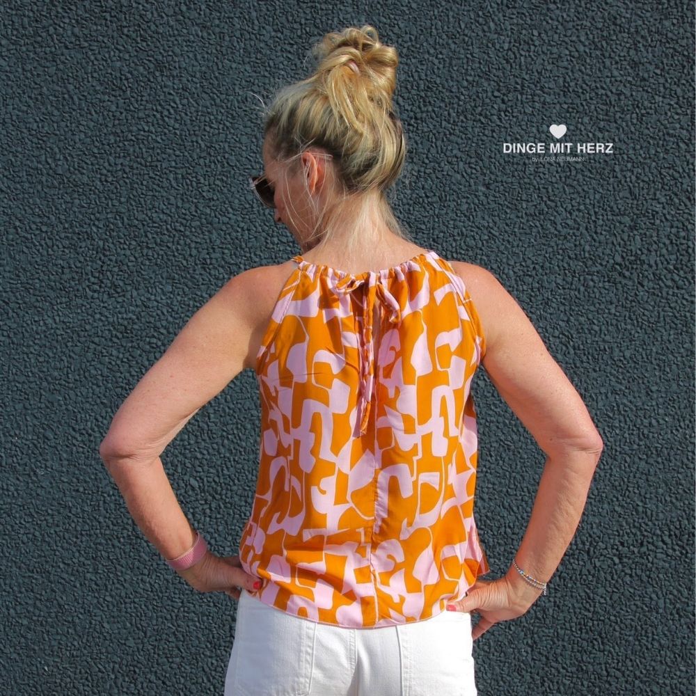 Moeve Design Top Ina 32-46 Schnittmuster Webware Bindeband