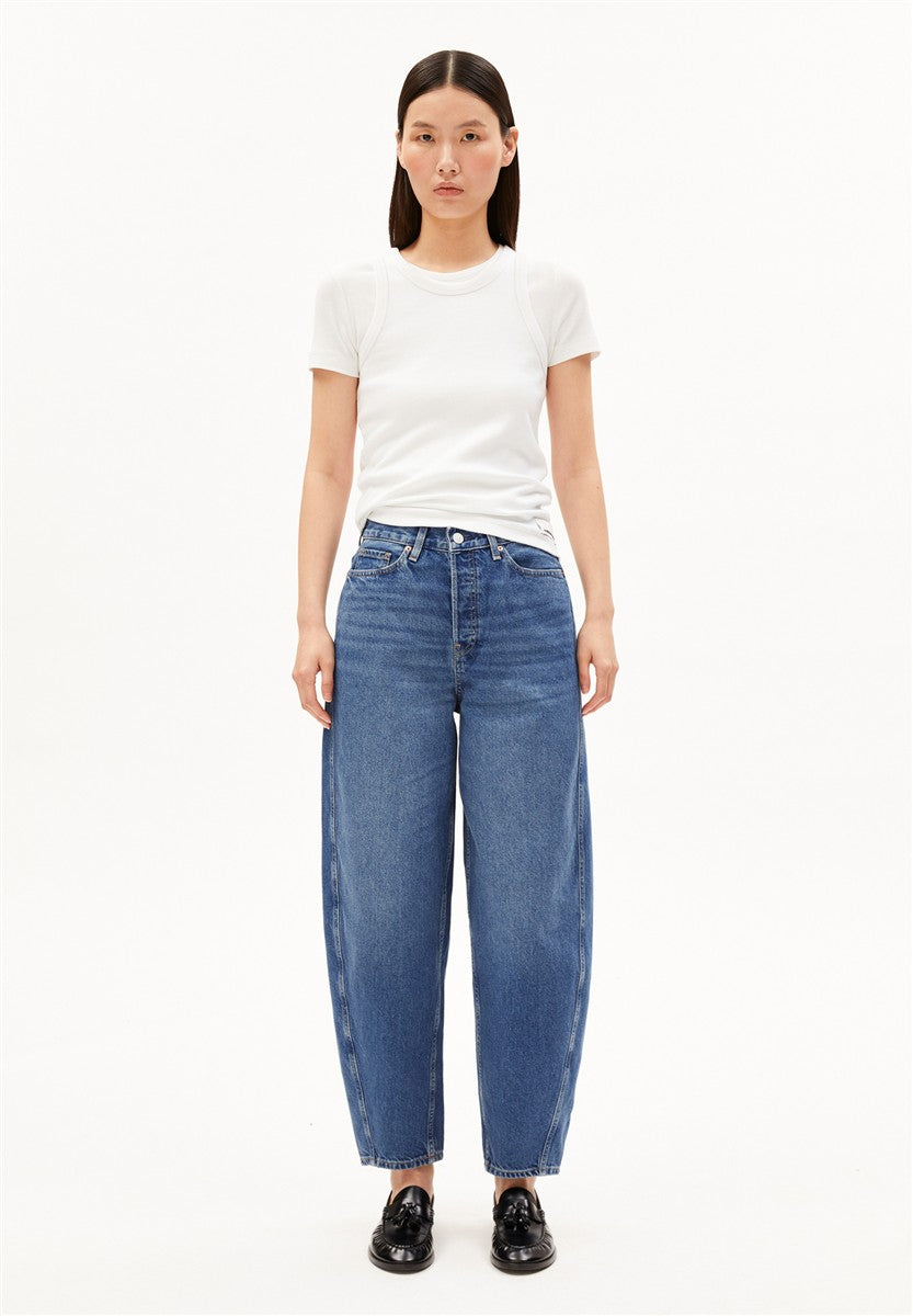 Marlowe Nature Baarly High Waist Barrel Jean crunchy
