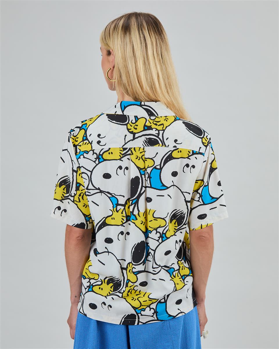 marlowe nature Peanuts Freehugs Aloha Bluse weiß