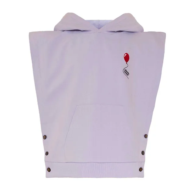 Infantium Victoria Lilac Hoodie ärmellos Kinder Top lila Baumwolle