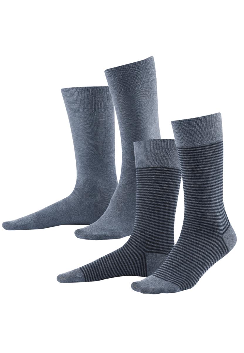 Marlowe Nature Arni 2er Socken black/anthra Bio-Baumwolle 43-46