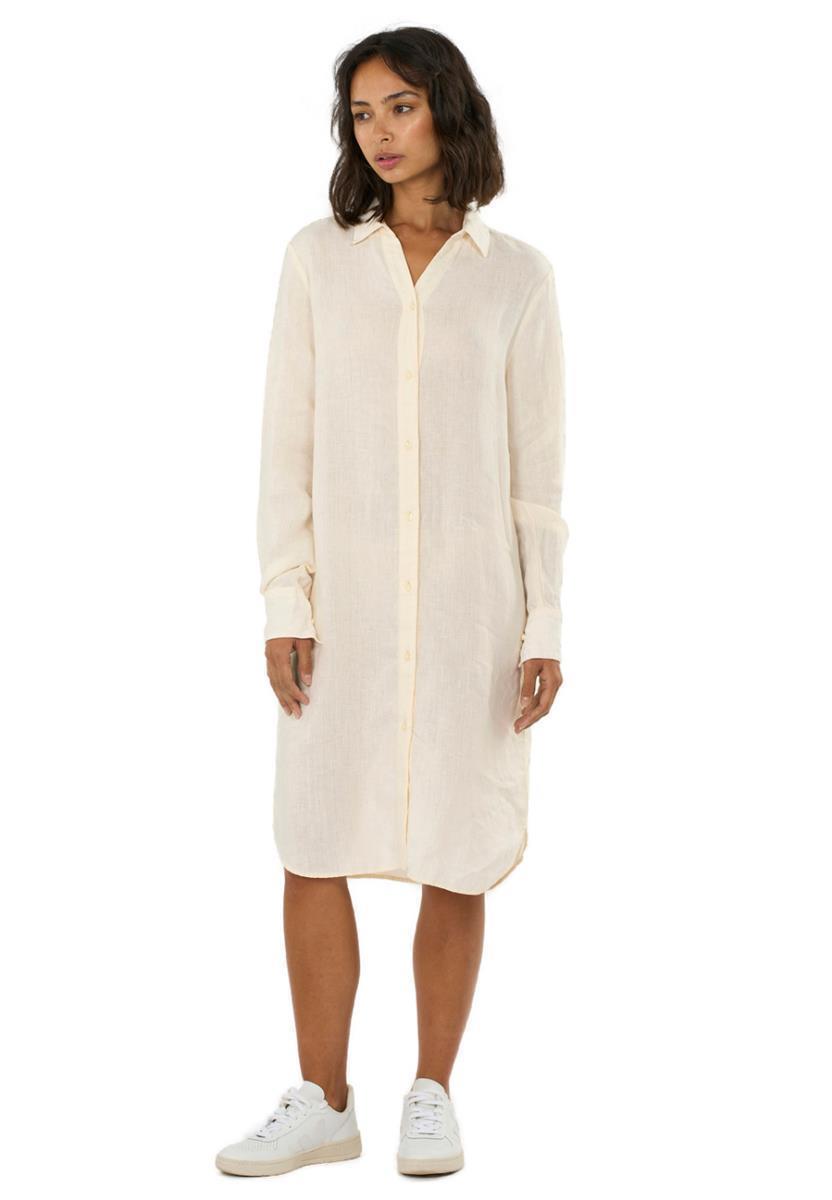 Marlowe Nature Classic Linen Dress Kleid black jet Bio-Leinen