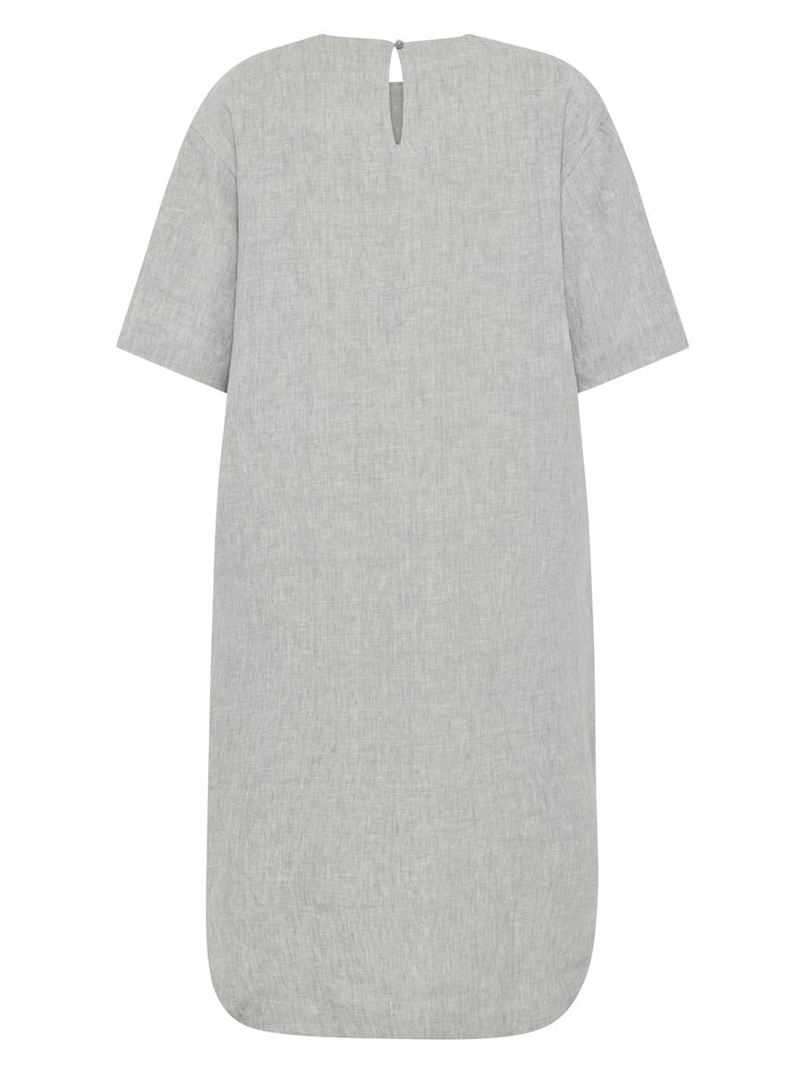 Marlowe Nature Kleider Organic Linen T-Shirt Dress Kleid grey