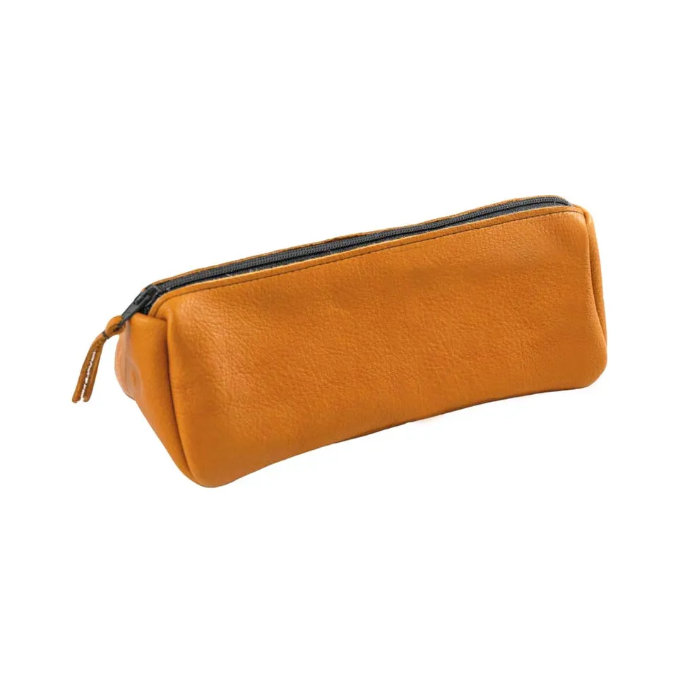 Pantolinos Federtasche Naturleder 19x7x7cm Stifte Mäppchen