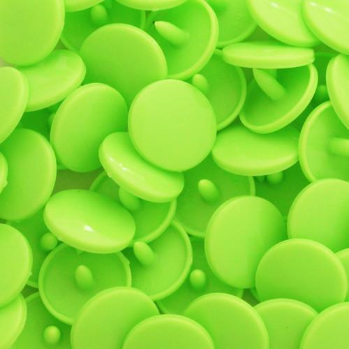 Kam Snaps Druckknöpfe B50 Lime Green lang glänzend 50 Sets