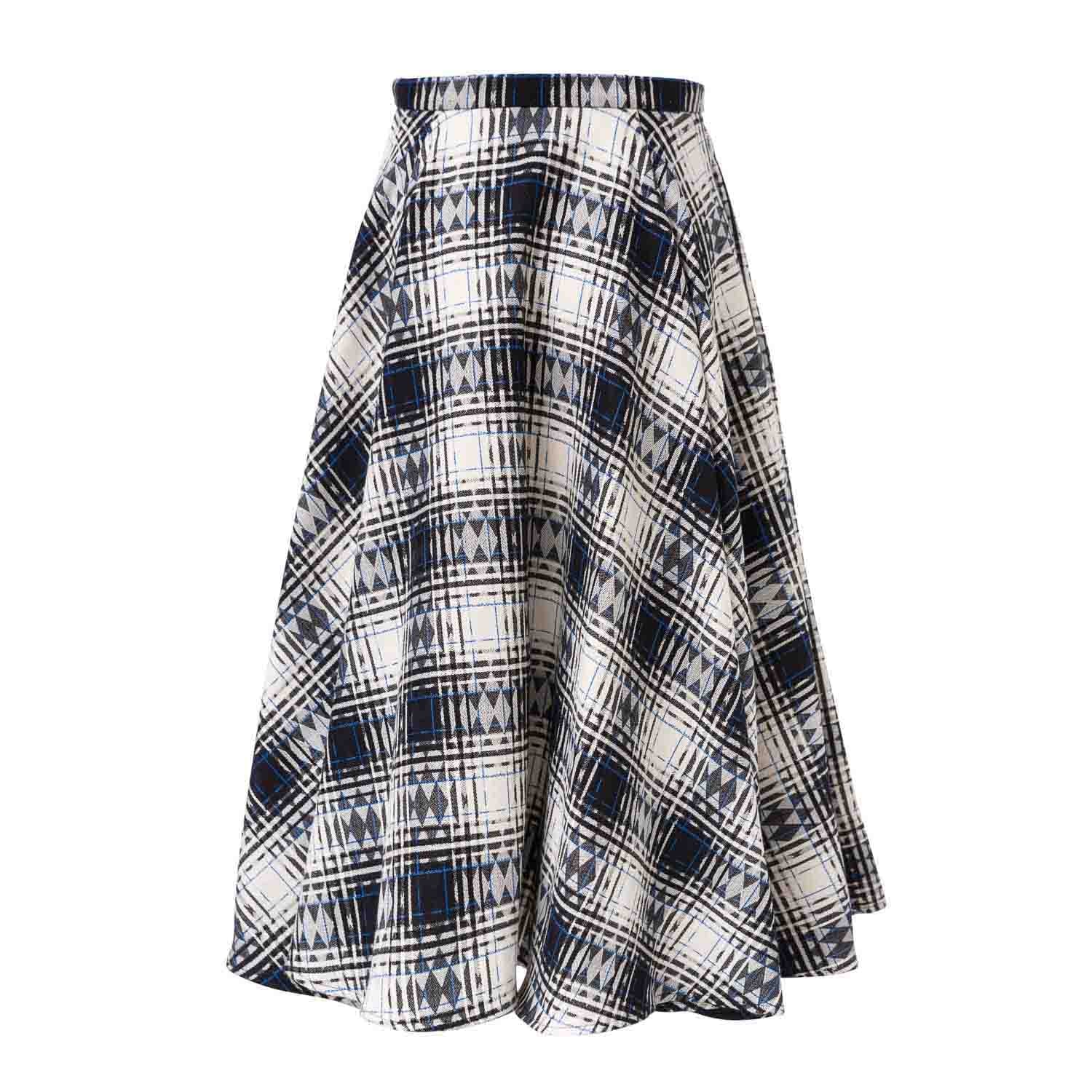 Infantium Victoria Tartan Full Circle Rock Mädchen Karo Maxi Baumwolle