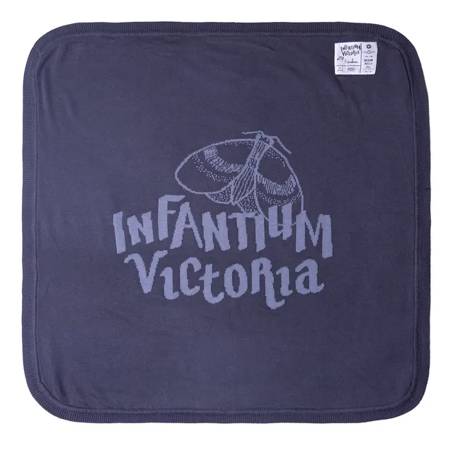 Infantium Victoria Babydecke Bio-Baumwolle 75x75 Grau Pink