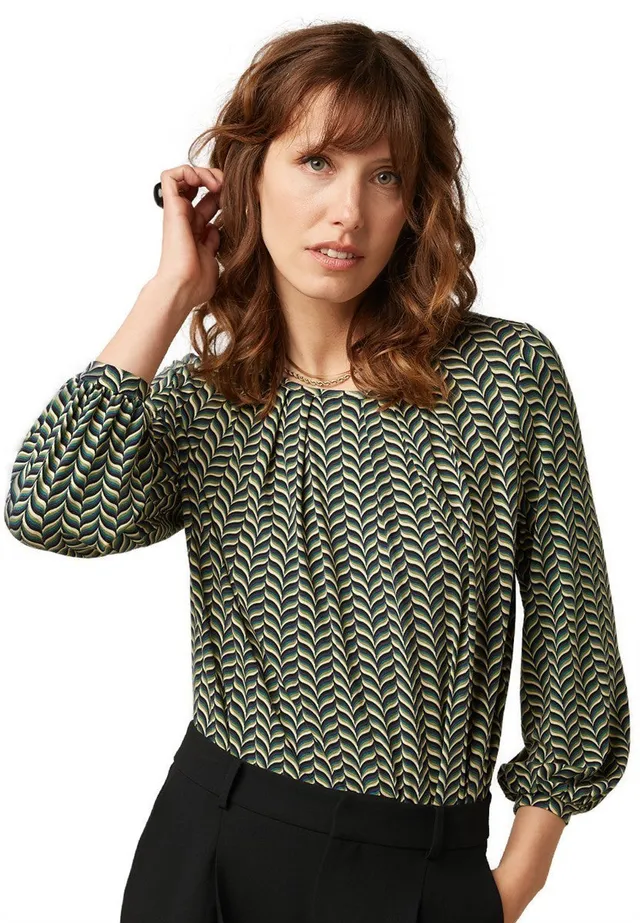 marlowe nature Laura Pleat Top Marais Bluse evening blue