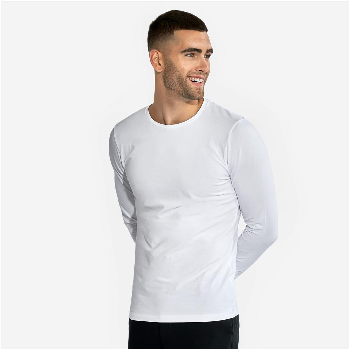 Bread & Boxers Men Long Sleeve Shirt Bio white