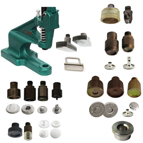 Kam Snaps Tools DK93 Tischpresse Starterset grün mit Nieten