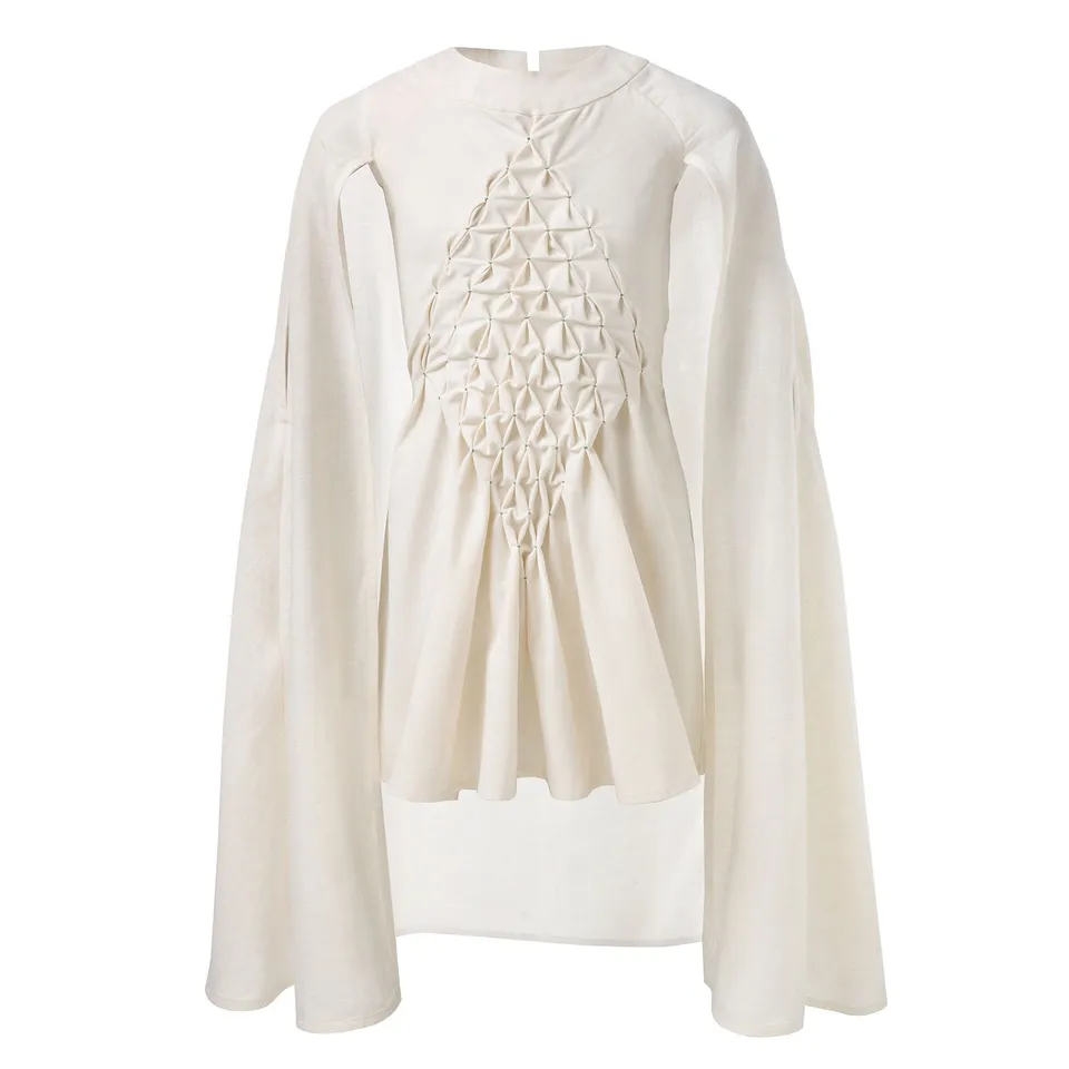 Infantium Victoria White Smock Dress Kleid Gr.128 weiß Baumwolle