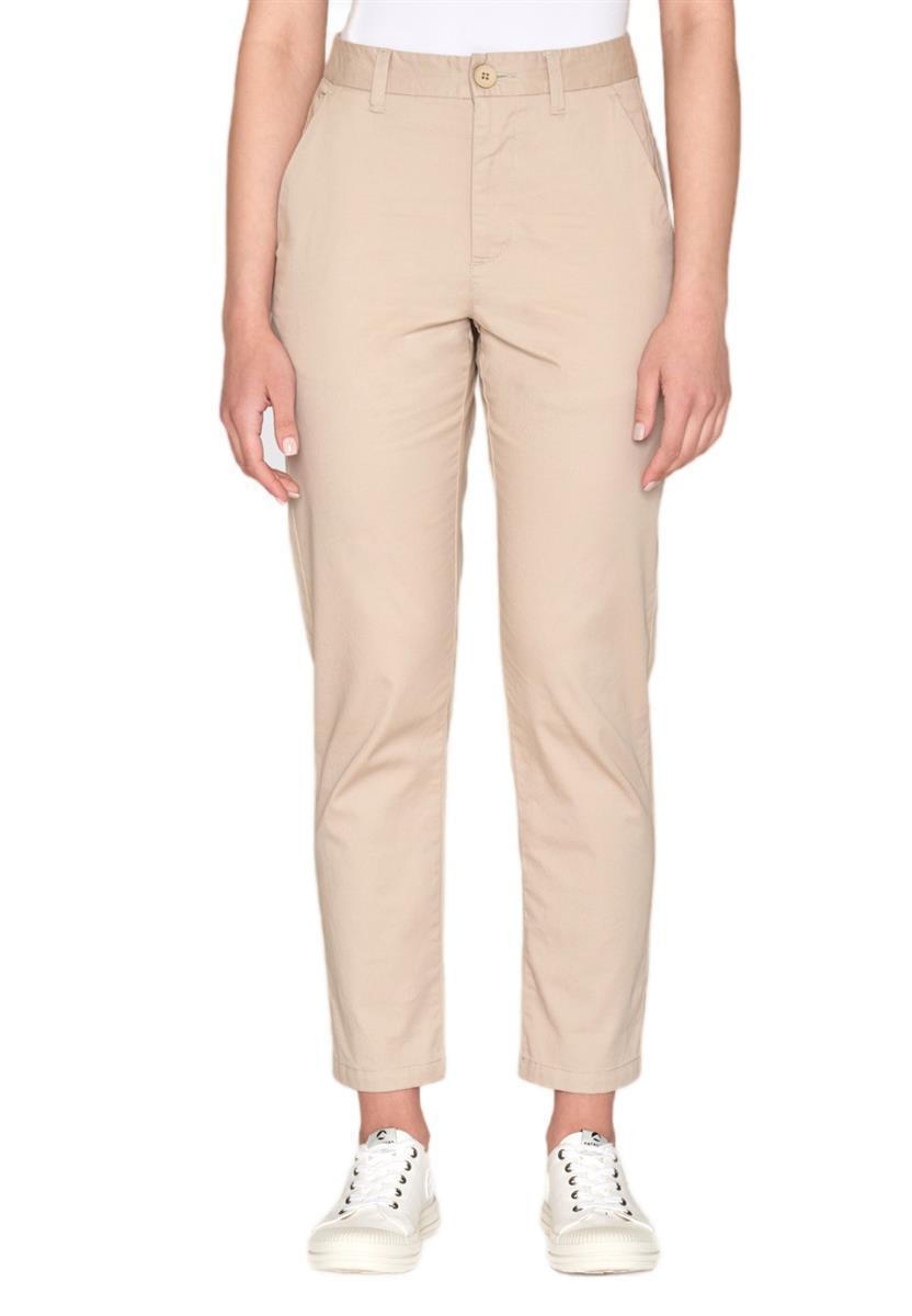 marlowe nature WILLOW slim Chino Damenhose light feather gray 42