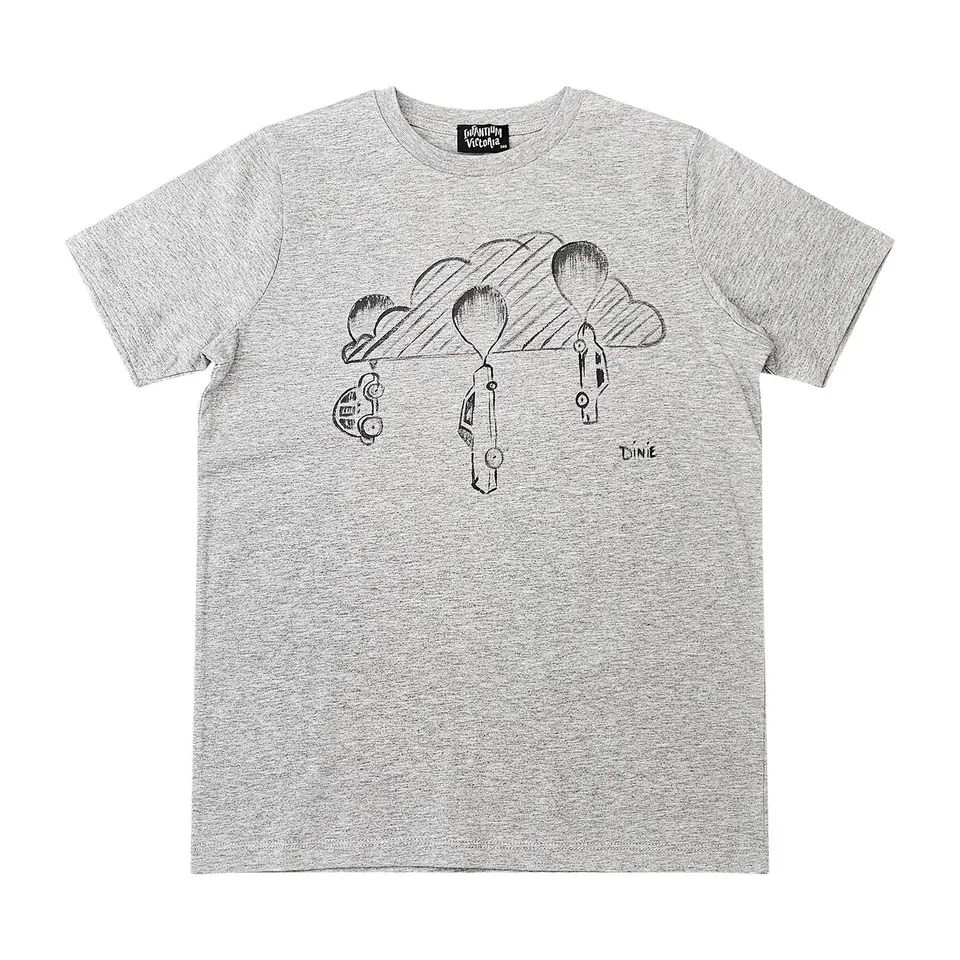 Infantium Victoria Hand Painted T-Shirt Kinder grau Upcycling