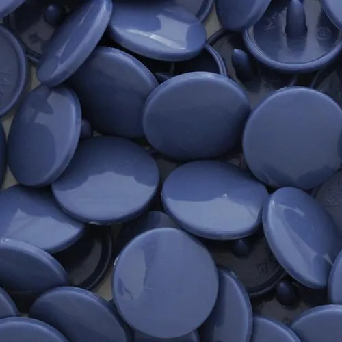 Kam Snaps Plastic Snaps B32 Denim Blue Gr.20 extralang 50 Sets