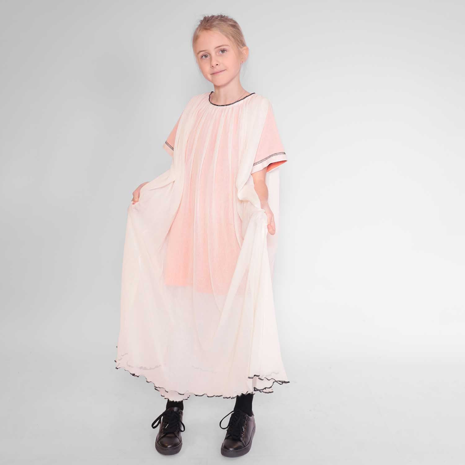 Infantium Victoria Tüllkleid Mädchen Off-White Baumwolle