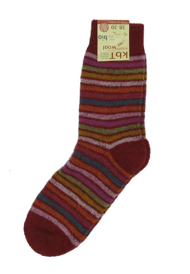 Marlowe Nature Vollplüschringelsocke Wollsocke jeans 100% Wolle