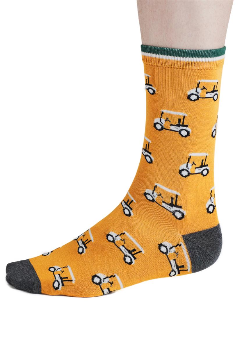 marlowe nature Kinley Golf Buggy Socken cumin yellow Bambus