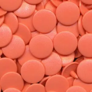 Kam Snaps Plastic Snaps B17 Coral Druckknöpfe 50 Sets matt