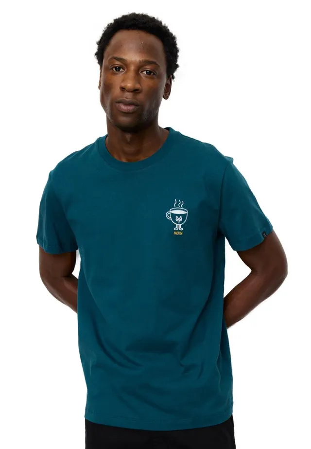 Marlowe Nature Agave Moin T-Shirt Deep Teal Bio